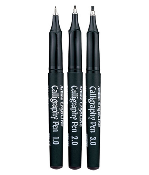 Artline Ergoline Calligraphy Pen - 1.0 mm - Black