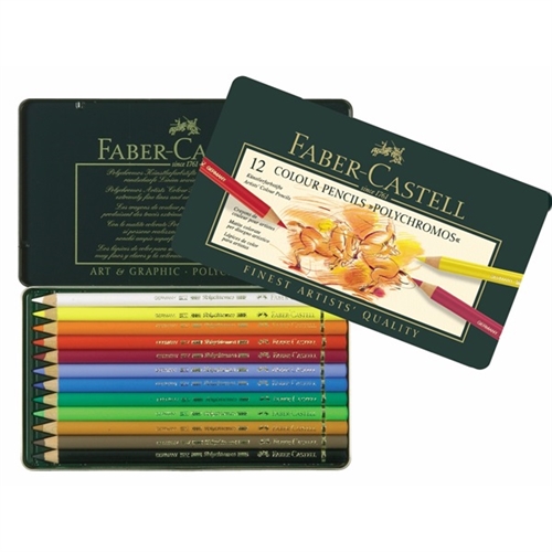 Faber Castell Polychromos farveblyanter 12 stk. sæt