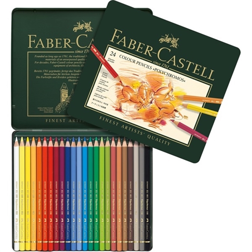 Faber Castell Polychromos farveblyanter 24 stk. sæt