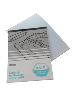 AGF teknisk millimeterpapir A4