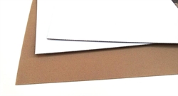 Alm brun/hvid Bølgepap (70x100 cm)