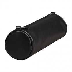 Penalhus i sort læder - Ø60mm x 210mm