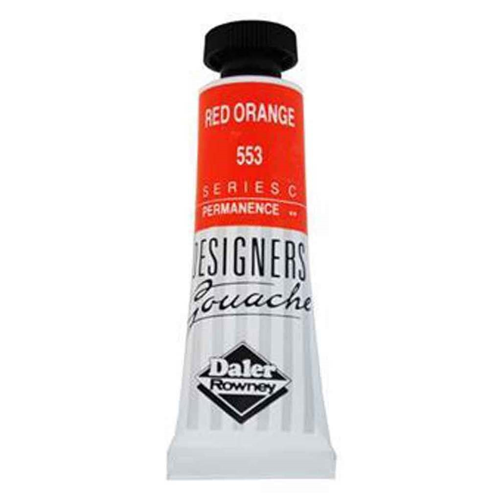 Daler -Rowney designers-gouache, tube 15 ml. - Red (553)