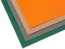 Micro ensidig bølge (50x70 cm)- strukturafstand 3 mm - Orange